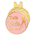Birdie Talk Pink Gold Ball Marker & Clip