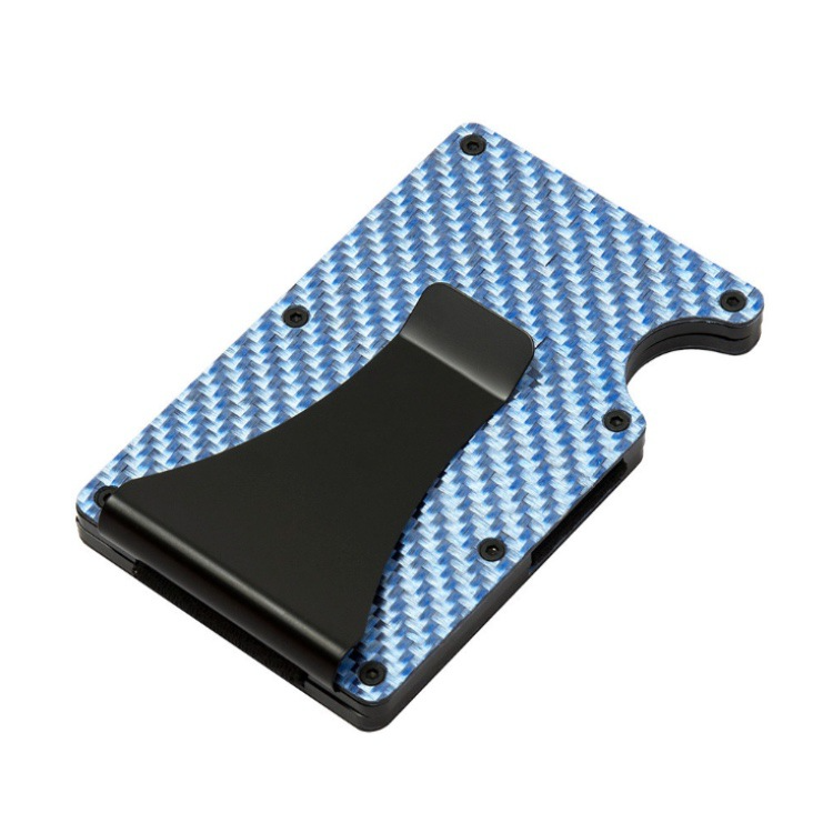 Slim RFID-Blocking Card Wallet — Carbon Fiber + Money Clip