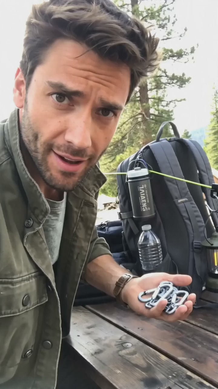 Spring-Snap Carabiner Clips 20-Pack video ad