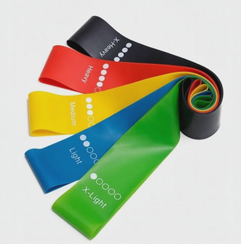Resistance Loop Bands — 5-Level Set for Yoga & Strength